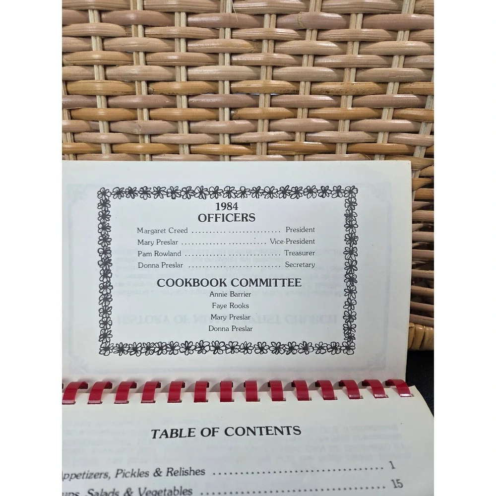 Vintage 1984 Miami Baptist Church Cookbook Concord North Carolina  Recipes